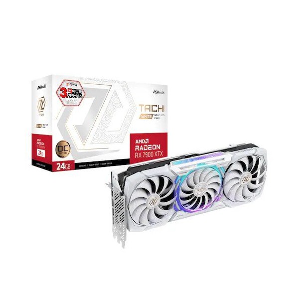 ASRock 라데온 RX 7900 XTX Taichi White OC D6 24GB 디앤디컴